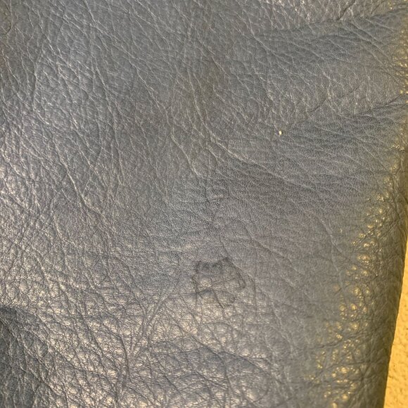 Spencer Devine Blue Leather Purse Large - Picture 3 of 8